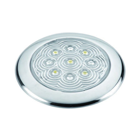 Plafoniera Inox A 5 Led Ø Mm.94X11H