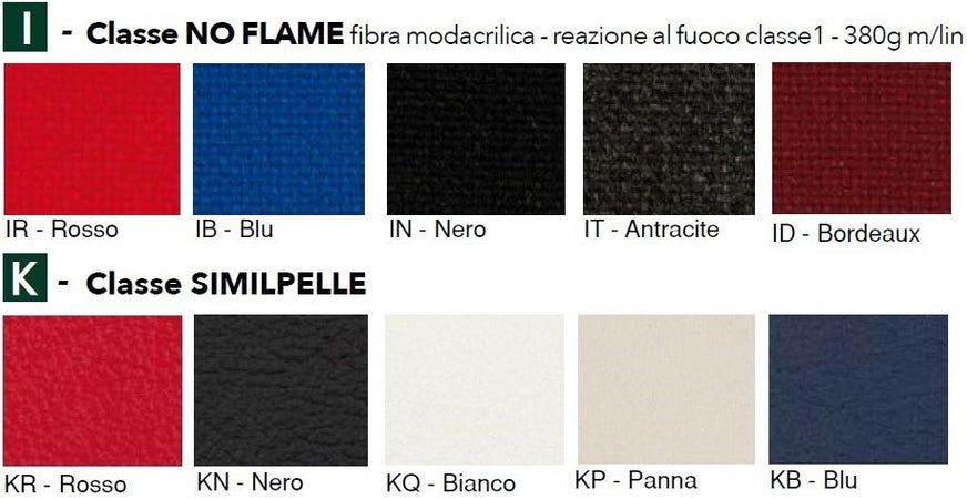 Poltroncina ignifuga su slitta da ufficio direzionale con braccioli