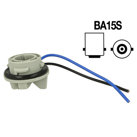 Portalampada BA15S P21W 12V con Cablaggio Ricambio Per Auto Compatibile Universale