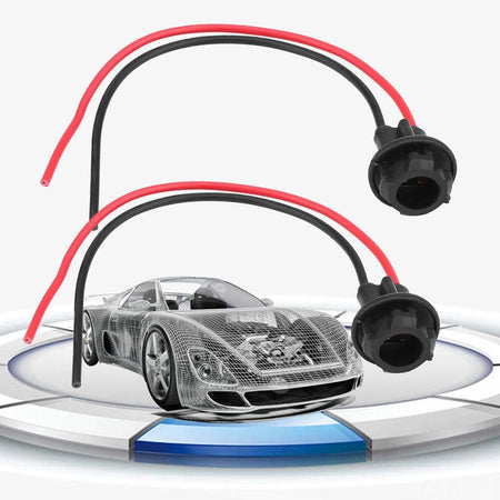 Supporto Cablaggio Portalampada T10 Tutto Vetro 5W 12V-24V Ricambio Gomma Auto Moto