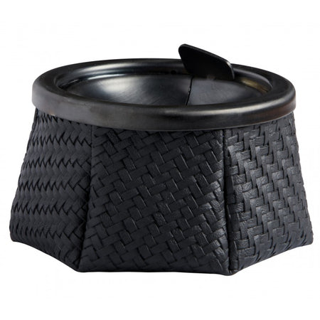 Posacenere Windproof Rattan Nero