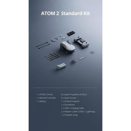 Drone - POTENSIC - ATOM 2 - Kit standard - Telecamera HD/4K - GPS integrato - Tempo di volo 31 minuti - Autonomia 10 km