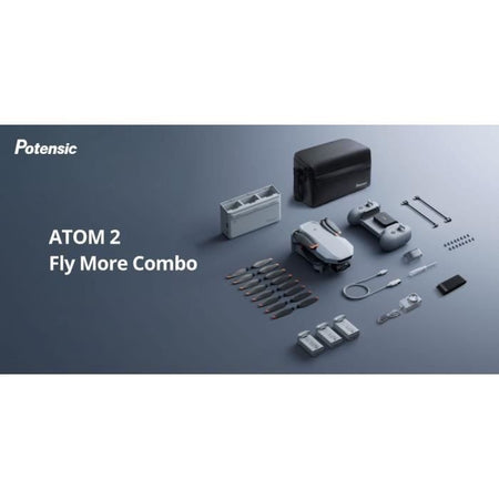 Drone - POTENSIC - ATOM 2 - Fly More Combo - Fotocamera HD/4K - GPS integrato - Tempo di volo 15-25 minuti - Portata 300 metri