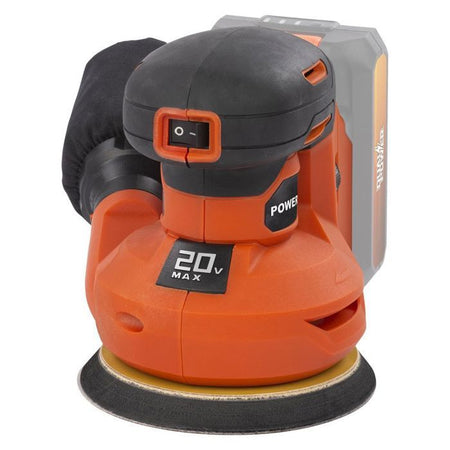 Wireless Eccentric Sander 20V 125 + 1x Abrasive G80 - Dual Power Powdp50400 - consegnato senza batteria o caricabatterie