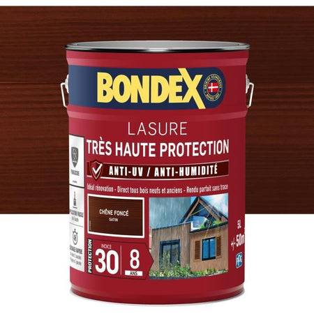 mordente per legno ad altissima protezione 8 anni rovere scuro 5L Bondex