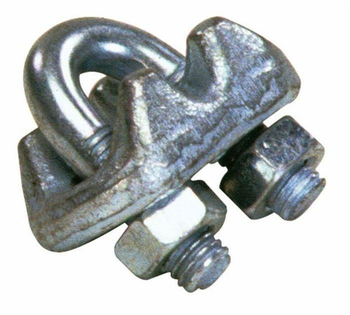 Morsetto a cavallotto zincato con base in ghisa Ø 20mm (3/4"). Confezione da 2pz