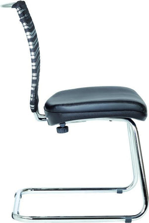 Poltrona ignifuga con ruote e schienale medio o alto per ufficio operativo direzionale ergonomica