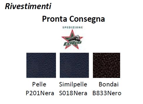 Poltrona ignifuga con ruote e schienale medio o alto per ufficio operativo direzionale ergonomica