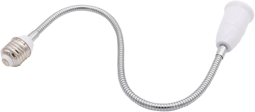 Convertitore 40cm Portalampada Prolunga Adattatore Lampada Attacco E27 A E27