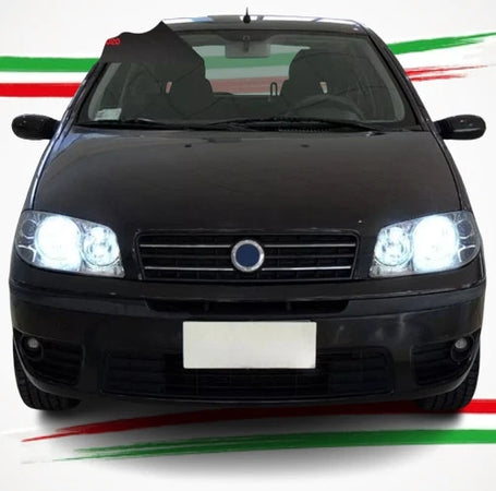 KIT FULL LED FENDINEBBIA H3 45W CANBUS PER FIAT PUNTO MK3 III NO AVARIA LUCI