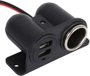 Pannellino Presa Usb + Presa Accendisigari Esterno