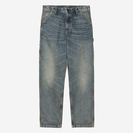 Pantalone Carhartt Single Knee Blue worn Used