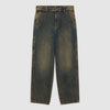 Pantaloni Dickies Madison Baggy Denim yellow fade indigo