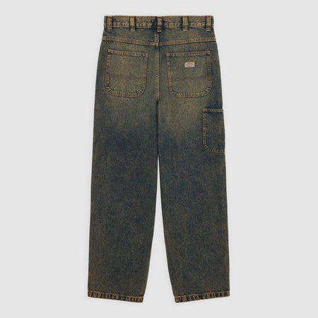 Pantaloni Dickies Madison Baggy Denim yellow fade indigo