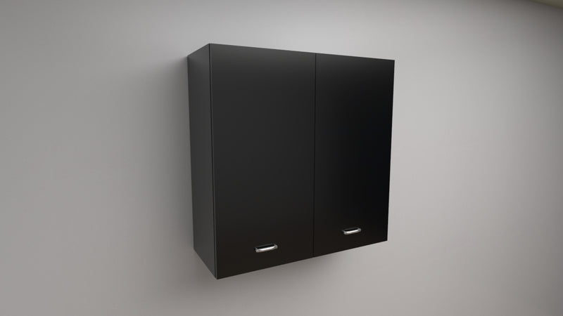 Pensile 72x70x33 Compreso di 2 Ante Spedizioni A Kit Le Misure Si intendono Altezza X Larghezza X profondità in colore nero