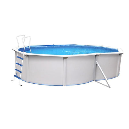 Piscina da esterno fuori terra ovale Steel PLUS 4,90 x 3,60 h 1,20 m