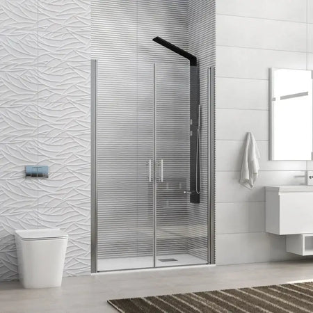 Porta Doccia Saloon H200 6mm Trasparente - Shopbagno.it