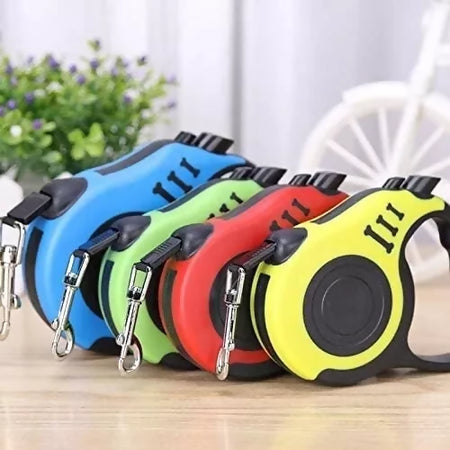 Guinzaglio allungabile cane gatto colorato resistente durevole retrattile 3m