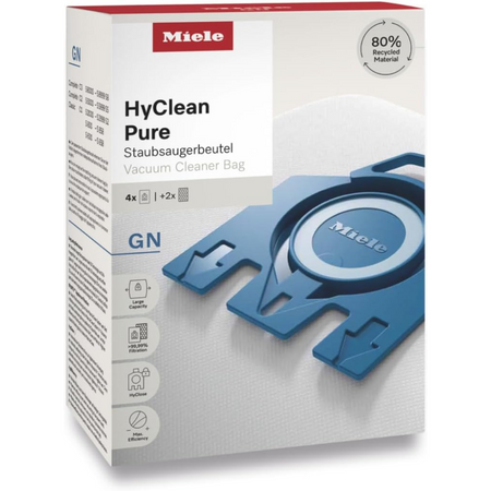 4 Sacchetti aspirapolvere Miele + 2 filtri Hyclean Pure GN 12421130 originali