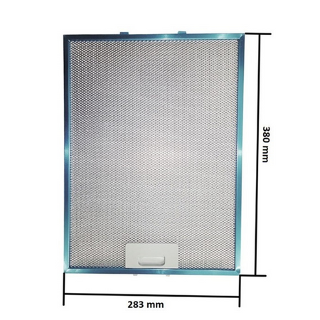 FILTRO IN ALLUMINIO PER CAPPA CUCINA WHIRLPOOL IKEA HOTPOINT ARISTON 28,3 x 38 cm 480122102174
