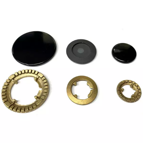 IGNIS PHILIPS AEG FITTING ANELLI + PIATTELLI SPARTIFIAMMA CUCINA 3 FUOCHI