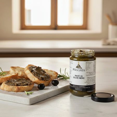 patè di olive spalmato