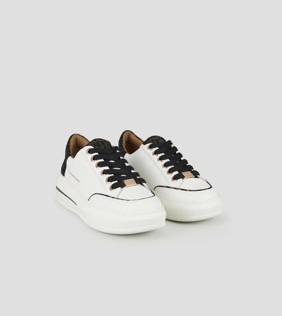 Alexander Smith Lancaster Donna in pelle bianca e tallone in maculato laminato