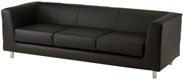 Divano ergonomico per ufficio direzionale in vera pelle