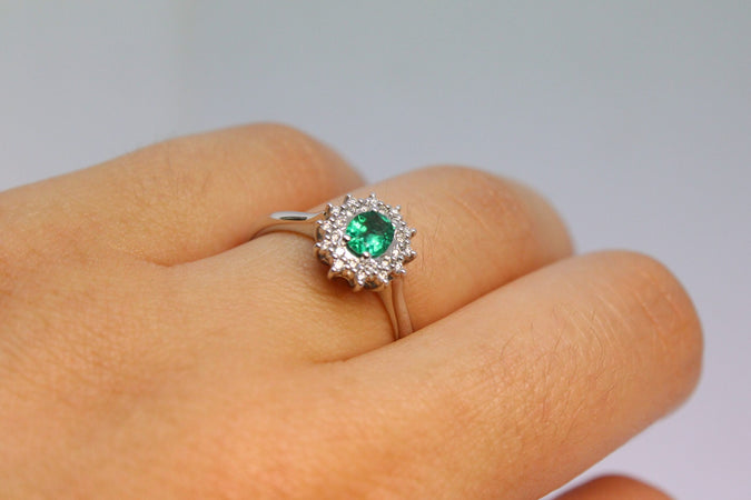 Anello donna smeraldo RECARLO R77CC001/SM-14