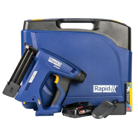 Graffatrice a batteria 18V per 53/8-20mm - 8/15-20mm - RAPID - BTX553 - Valigetta + batteria 2,5Ah + caricabatteria