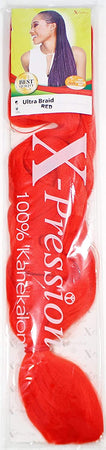 X-PRESSION NIGERIA EXTENSION PER CAPELLI - ALLUNGAMENTO ARTIFICIALE PER TRECCINE COLOUR RED .