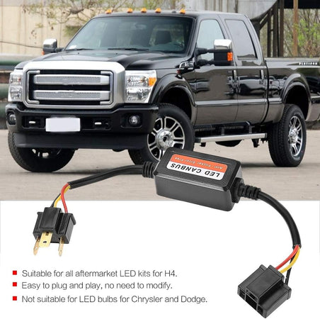 1 Filtro Canbus H4 Led Portalampada Resistenza Lampada Headlight H4 40W 12V Biluce