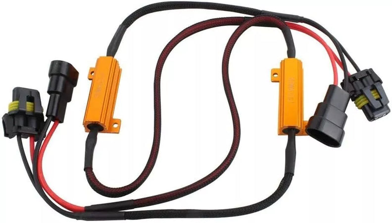 1 Filtro Resistenza LED H11-H8 12V Decodificatore 50W 6 OHM Canbus Cablaggio Resistenza Per Luci Auto