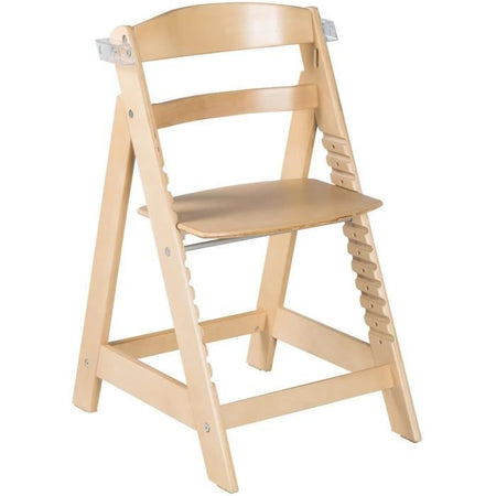 Seggiolone - ROBA - SIT UP CLICK & FUN - Vassoio porta-pasto rimovibile - Altezza regolabile - Fino a 70 kg - Legno naturale