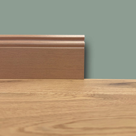 BATTISCOPA ZOCCOLINO DUCALE in FIBRA DI LEGNO COMPATTA 120X15 ROVERE MIELATO