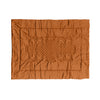 Plaid Arredo 140 x 180 cm in Raso di puro cotone Ruggine - Vanita di raso