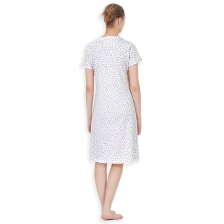 Ragno Camicia da notte Maniche Corte in jersey di cotone DC42NK S30 - Passarelli Biancheria