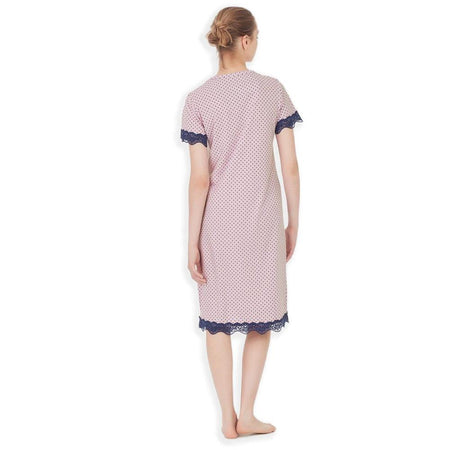 Ragno Camicia da notte Maniche Corte in jersey di cotone DC54NK S30 - Passarelli Biancheria