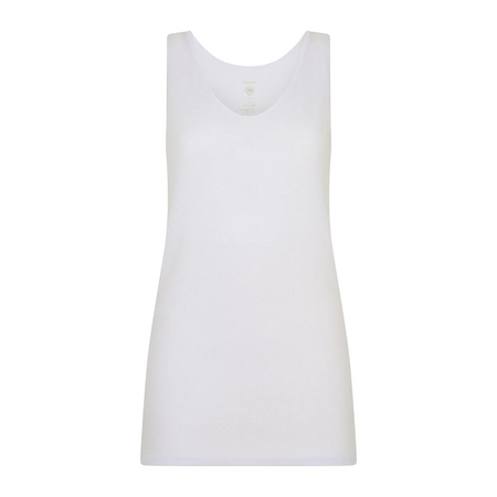 Ragno Canottiera Spalla Larga in cotone da Donna 71131W S100