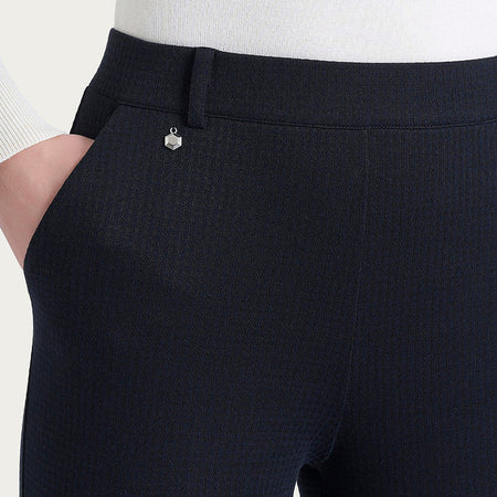 Ragno Pantalone dritto con tasche e micro check in Eco Jacquard  DR49PP 2510S54