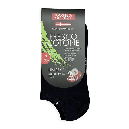 Ragno 3 Paia Pariscarpa Unisex in Fresco Cotone 2003S21