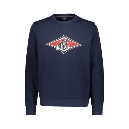 Felpa Bear Crew Neck Big Logo sky captain