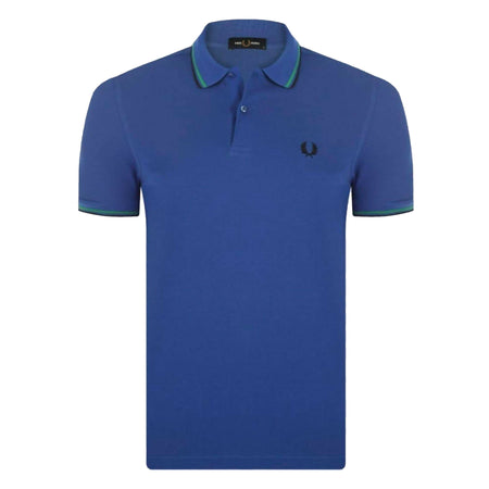 Fred Perry Polo Con Doppia Riga Uomo Regolar Fit Polo Maniche Corte Con Colletto