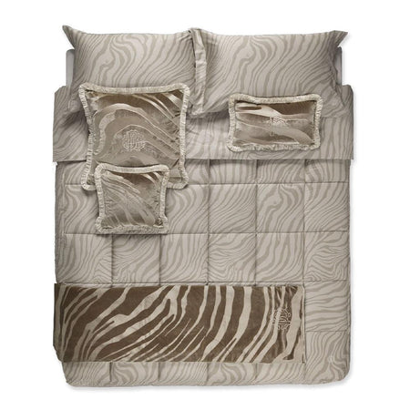 Roberto Cavalli Home Copriletto Trapuntato Matrimoniale Macro Zebrage S385 - Passarelli Biancheria
