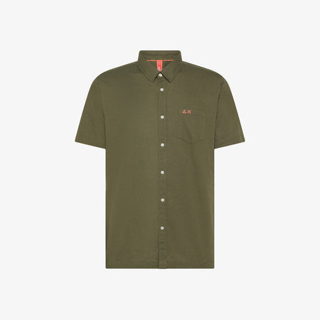 Sun68 Camicia uomo shirt linen beach s/s