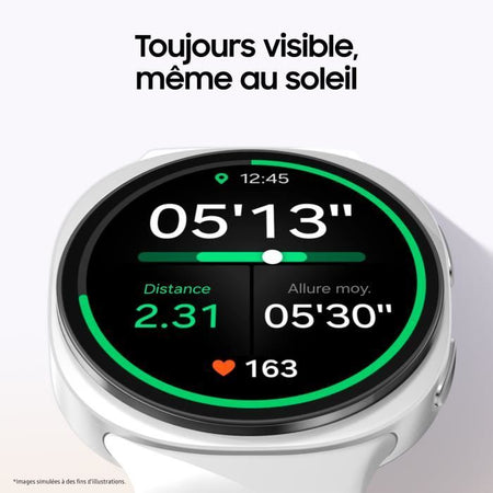 Samsung Galaxy Watch8 - Reloj inteligente con Bluetooth (44 mm, plateado)