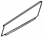 Separatore zincato per cassettiera metallica di profondità 30 cm.