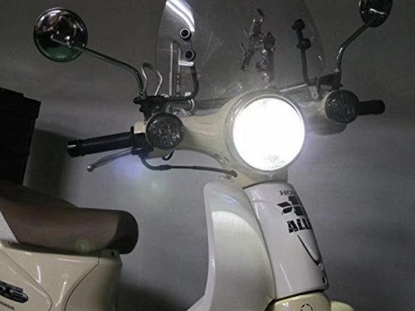 Lampada Led BA20D Per Scarabeo Aprilia Effetto Xenon Bianco 6000K 12W Biluce