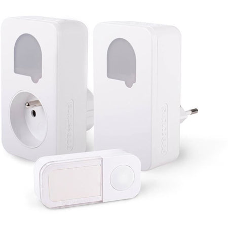 Campanelli - SCS SENTINEL - SONE DUO - Senza fili e senza batteria - Set da 2 - Portata 150+50 metri - Autoalimentato