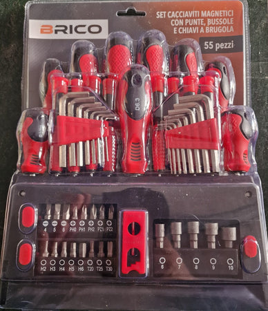 Set Giraviti Pz.55 Magn. C/Punte Bussole E Brucole